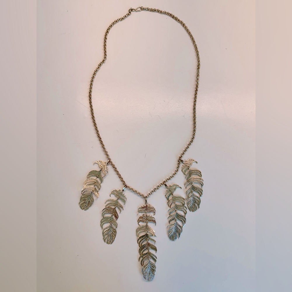 Vintage Rare Kendra Scott Feather Necklace